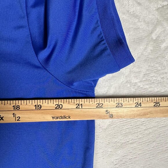 RLX Ralph Lauren Polo Shirt Men Size L Blue Short Sleeve Golf Embroidered Logo - Picture 9 of 11